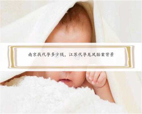 南京找代孕多少钱，江苏代孕龙凤胎案背景
