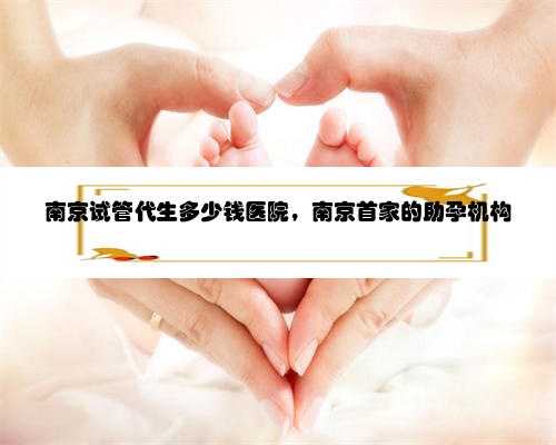 南京试管代生多少钱医院，南京首家的助孕机构